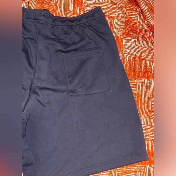 ADIDAS Navy Blue BIG LOGO Fleece GYM
Training Sweat SHORTS Mens Size - Picture 4 of 5